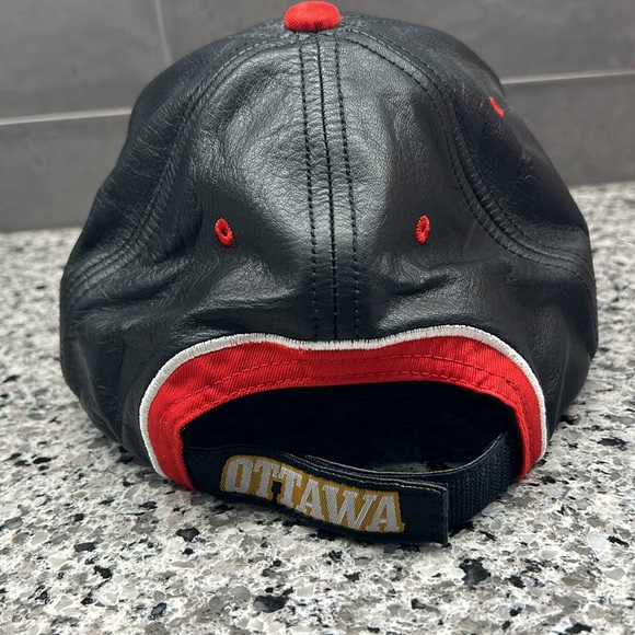 Vintage Leather Ottawa Senators Ball Cap - Picture 2 of 7